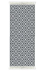 6013 İKAT ANTRASİT DESEN KAYDIRMAZ HALI 80x300cm