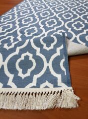 6013 İKAT ANTRASİT DESEN KAYDIRMAZ HALI 80x300cm