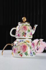 ROSE DELUXE EMAYE ÇAYDANLIK