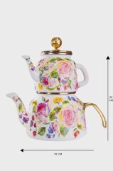 ROSE DELUXE EMAYE ÇAYDANLIK