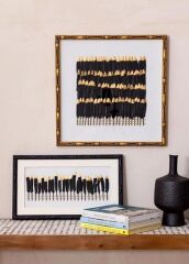 FLUME SİYAH TABLO 60X35X4CM