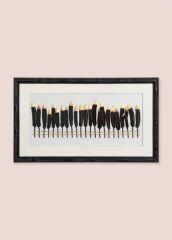 FLUME SİYAH TABLO 60X35X4CM