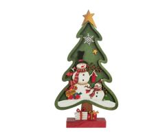 KIRMIZI YEŞİL NOEL AĞAÇ DEKOR 28CM