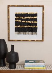 FLUME SİYAH TABLO 60X60X4CM