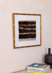 FLUME SİYAH TABLO 60X60X4CM