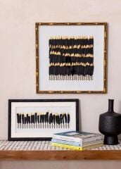 FLUME SİYAH TABLO 60X60X4CM