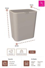 FLIP ÇÖP KOVASI KUM BEJİ