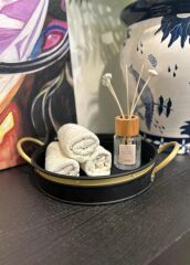 GALVİN TEPSİ SİYAH 30CM