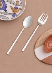 BIANCO GÜMÜŞ SALATA SERVİS SETİ 2 PARÇA