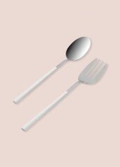 BIANCO GÜMÜŞ SALATA SERVİS SETİ 2 PARÇA