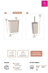 FLIP 2 PARÇA PANYO SETİ KUM BEJİ