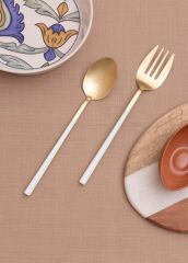 BIANCO GOLD SALATA SERVİS SETİ 2 PARÇA