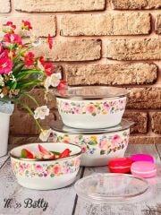 ROSE DELUXE EMAYE 3'LÜ SAKLAMA KABI
