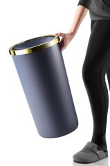 LENOX ÇÖP KOVASI 35LT LACİVERT ALTIN