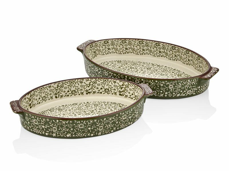 YEŞİL OVAL 2'Lİ FIRIN KABI