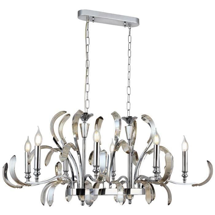 ARTEMI KROM 8'Lİ DİKDÖRTGEN AVİZE