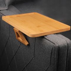BAMBU DİKDÖRTGEN KOLTUK KOLU TEPSİSİ 33X23CM