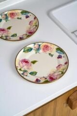 ROSE DELUXE EMAYE 2'Lİ PASTA TABAK 20CM