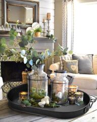 SİYAH OVAL GALVENİZ TEPSİ 66CM