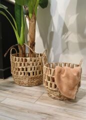 HASIR KULPLU SEPET 28X29CM