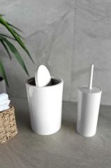 FLORES 2 PARÇA BANYO SETİ BEYAZ