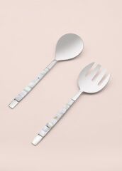 PEARL WHİTE SALATA SERVİS SETİ 2 PARÇA
