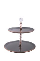 SOLID ANTRASİT ROSEGOLD KATLI İKRAMLIK