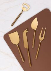 GOLDY PEYNİR SERVİS SETİ 5 PARÇA