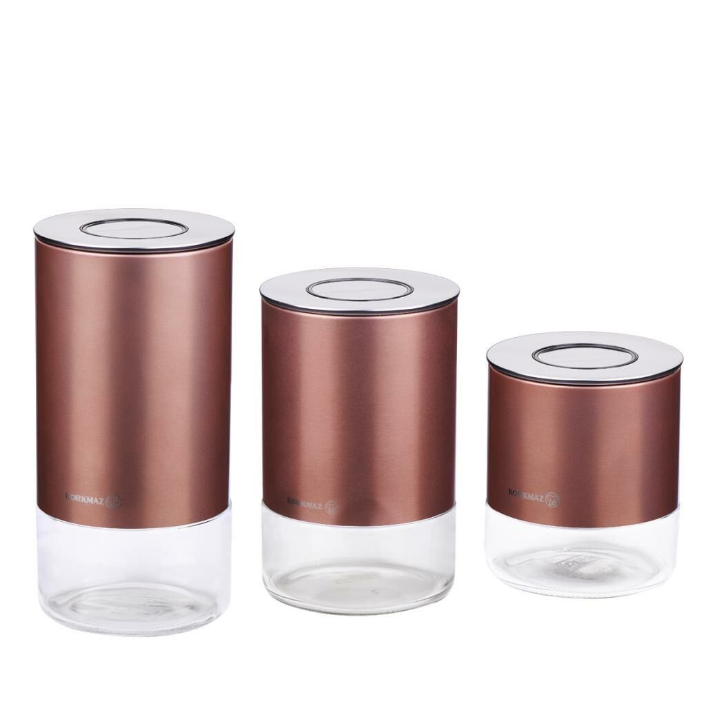 5520-2 STORA PLUS 3'LÜ SAKLAMA SETİ ROSEGOLD
