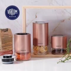 5520-2 STORA PLUS 3'LÜ SAKLAMA SETİ ROSEGOLD