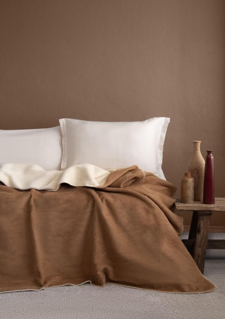 SIMPLY CARAMEL/BROWN TEK KİŞİLİK BATTANİYE 150X200CM