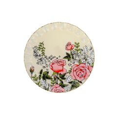 ROSELINE KREM TEKLİ PASTA TABAK 20CM