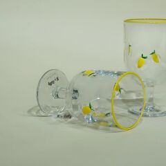LEMON 2'Lİ CAM KADEH