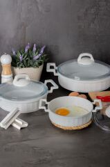 CAST PRESTIGE BEYAZ 6  PARÇA SAHAN SETİ