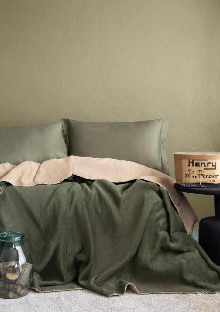 SIMPLY FOREST/CREAM ÇİFT KİŞİLİK BATTANİYE 200X220CM