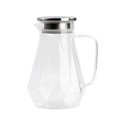 BOROSİLİKAT CAM GEOMETRİK SÜRAHİ 1500ML