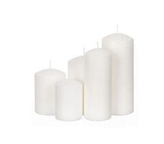 BEYAZ 5'Lİ KÜTÜK MUM