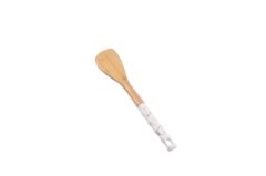 BEYAZ MERMER PORSELEN SAPLI BAMBU SPATULA