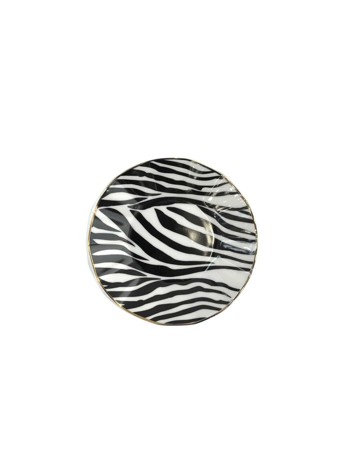 ZEBRA DESEN ÇAY TABAK