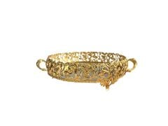 ALTIN ROZA YUVARLAK TEPSİ 32X25CM