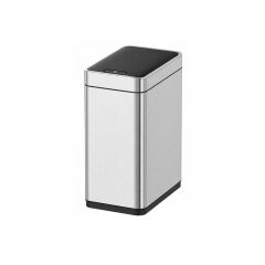 DİKDÖRTGEN MAT ÇELİK SENSÖRLÜ ÇÖP KOVASI 8LT