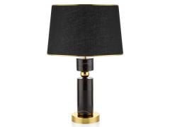 EVZA SİYAH ALTIN KAİDELİ ABAJUR 60CM