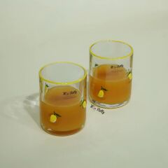 LEMON 2'Lİ CAM MEŞRUBAT BARDAK
