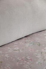 FRANNY BEJ ELEGANCE BASKILI SATEN ÇİFT KİŞİLİK NEVRESİM TAKIMI