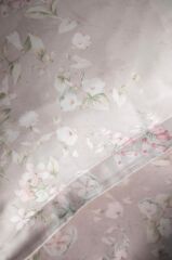 FRANNY BEJ ELEGANCE BASKILI SATEN ÇİFT KİŞİLİK NEVRESİM TAKIMI