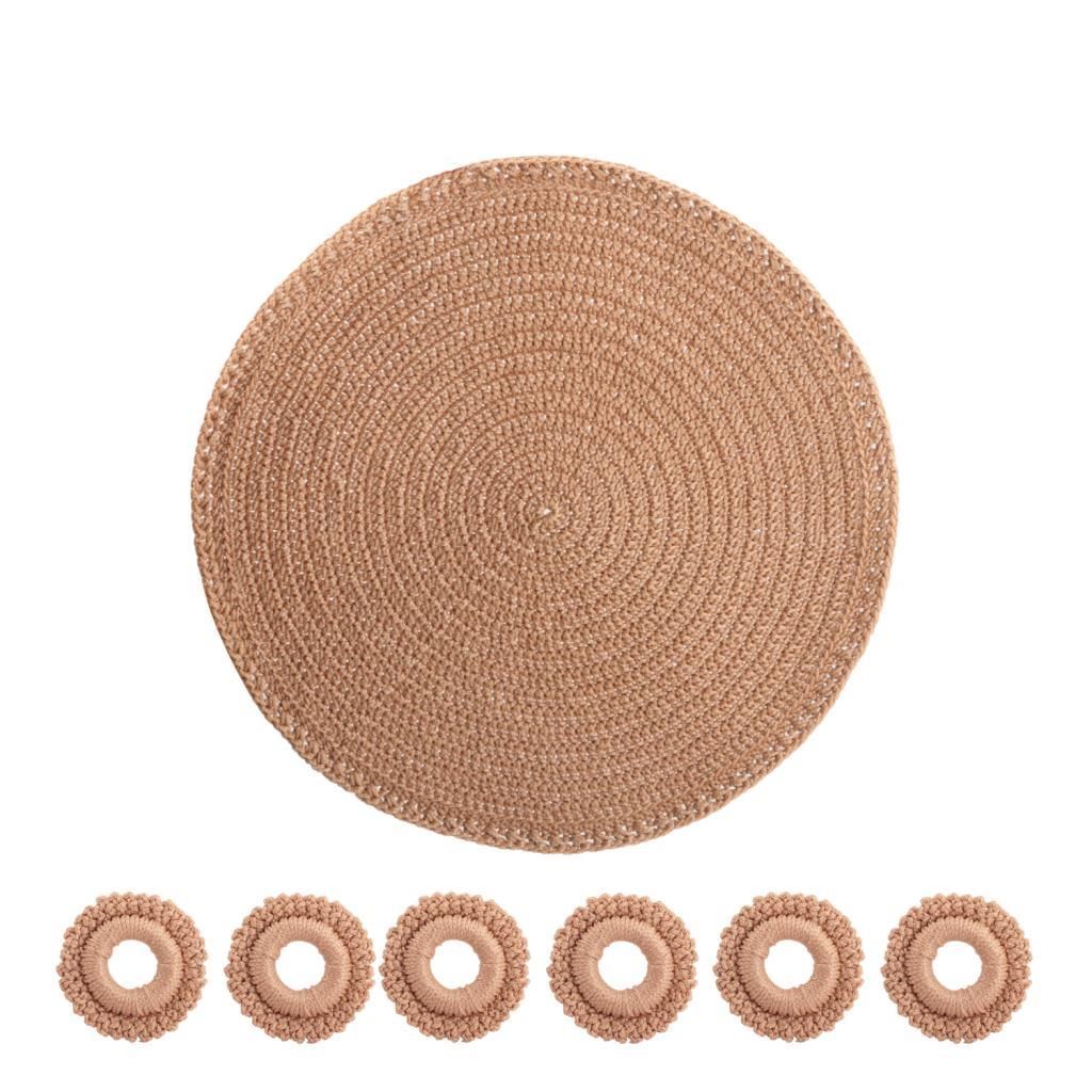 MAKROME BEJ 12 PARÇA YUVARLAK AMERİKAN SERVİS 35CM