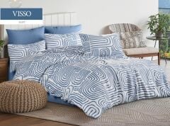 VISSO MAVİ TEK KİŞİLİK NEVRESİM TAKIMI