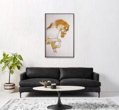BEYAZ ALTIN TAŞLI TABLO 110X70CM