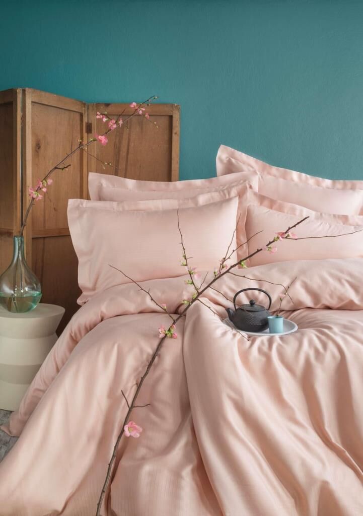 ELLIE BLUSH BAMBU ÇİFT KİŞİLİK NEVRESİM TAKIMI