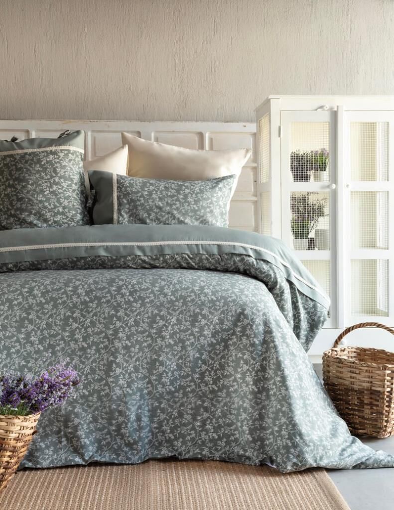 GALVIN OLIVE KREP ÇİFT KİŞİLİK NEVRESİM TAKIMI